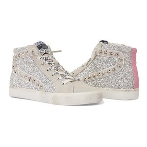 Vintage Havana High Top RAY Silver Glitter Shoes